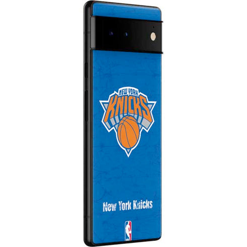 NBA New York Knicks Distressed Google Pixel 6 Skin